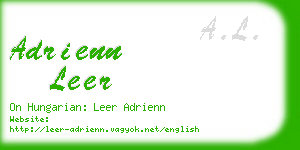 adrienn leer business card